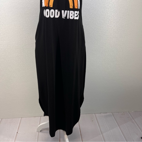 Casual Loose Short Sleeve Long Dress Split Maxi Summer Beach Dress with Pockets - Picture 7 of 17